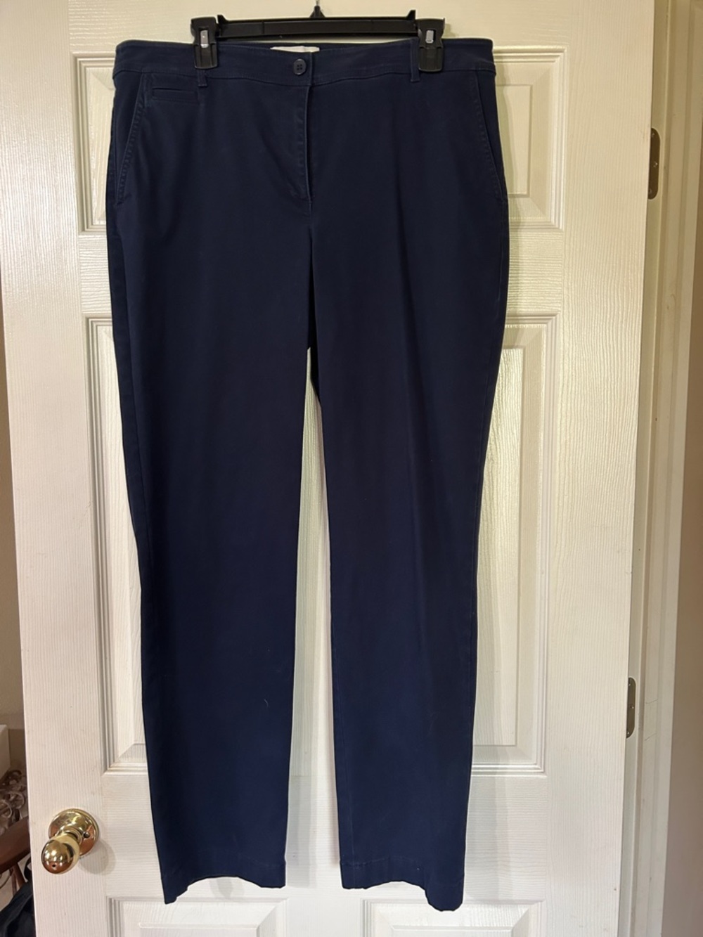 Talbots Navy Straight-Leg Pants - Picture 2 of 6